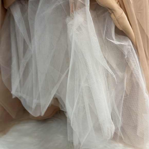 Xscape Lace and Tulle Mermaid Evening Gown - Picture 7 of 11